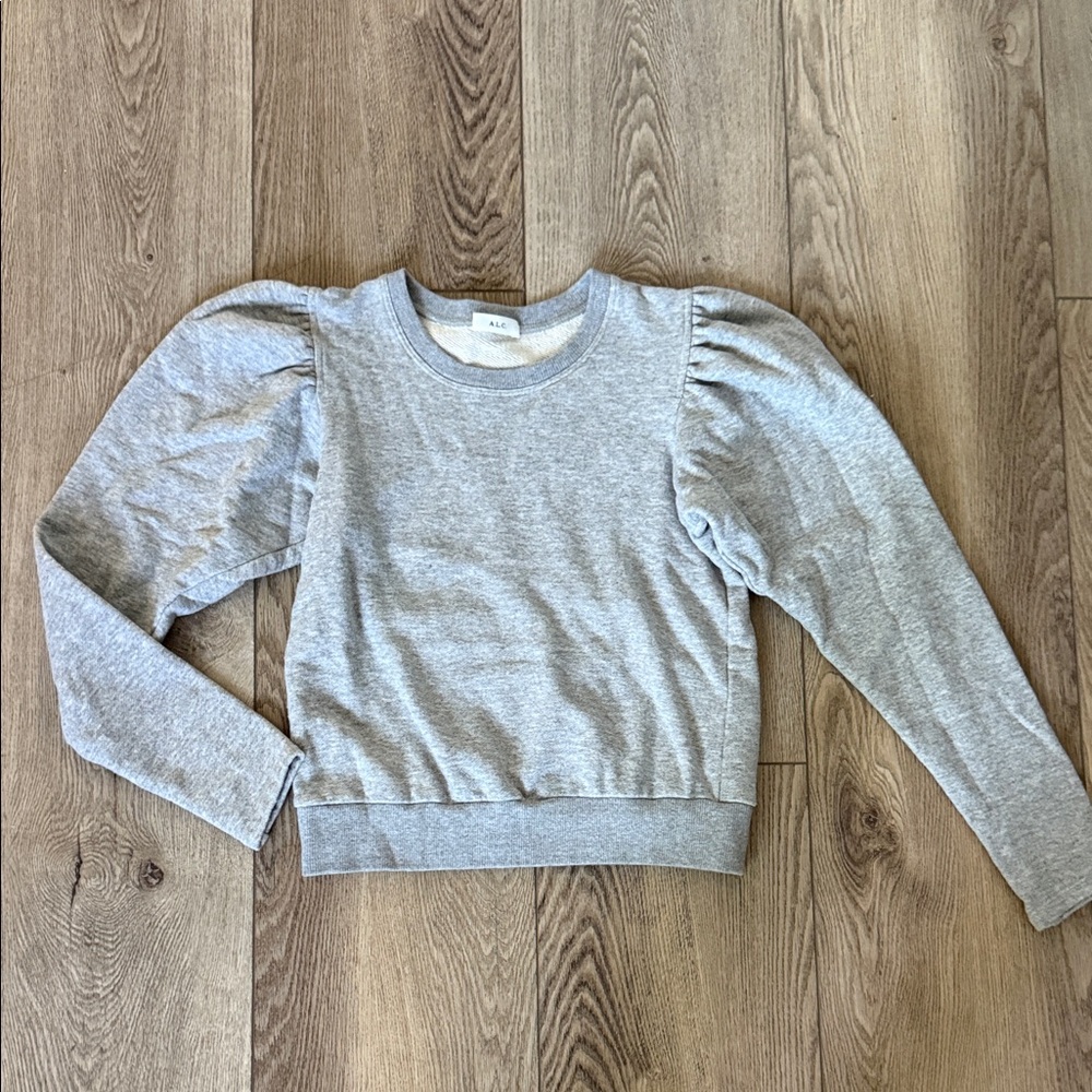 A.L.C. Heather Gray Crewneck Sweatshirt Top XS